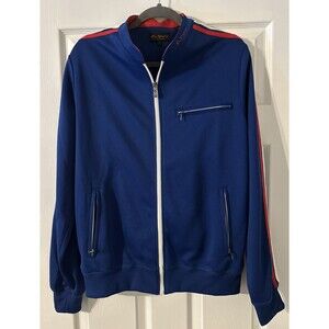 Ben Sherman Track Jacket Mens XL Navy Red White Blue Full Zip Retro Mod Style